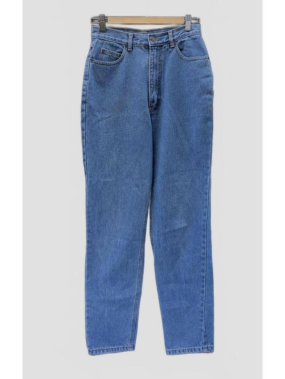Vintage 90's Jordache High Waisted Tapered Leg Mom Jeans Size 9 Med Wash